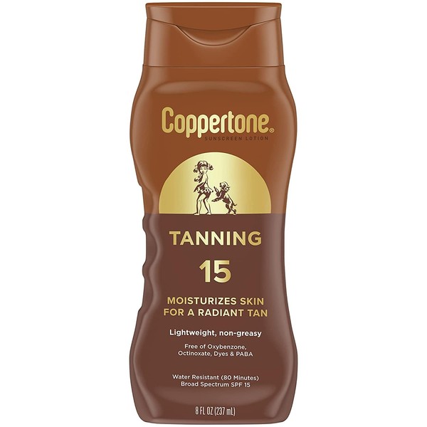 Coppertone Tanning Lotion UVA/UVB SPF 15 - 8 oz