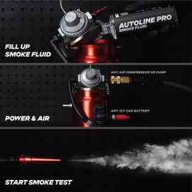 AutoLine Pro EVAP High Volume Smoke Machine Leak Tester – Shop Series - Automotive Smoke Tester for Vacuum Leak Detection - Car Smoke Machine with Ceramic Smoke Coil and Best Ranked Smoke Fluid