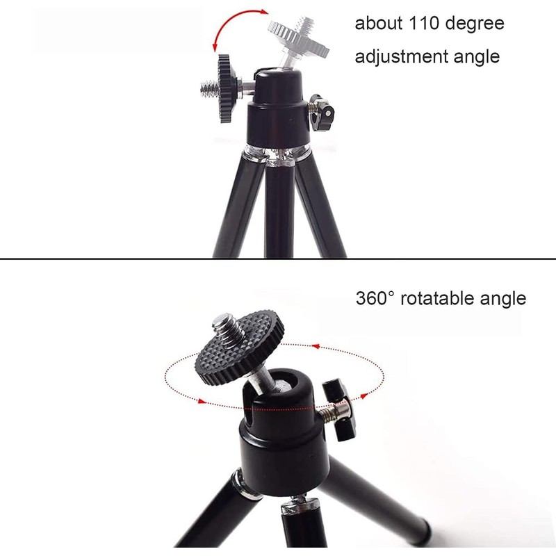FUDONI Mini Tripod Projector Stand Tripod Foldable Black