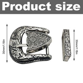 30 mm Belt Buckle Vintage Design Belt Buckle Western Belt Buckles Pack of 2 Buckle Interchangeable Buckle Belt Buckle Buckle Solid Robust Metal Alloy
