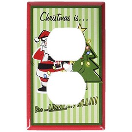 Art Plates - Christmas Delightful - Outlet Switch Plate - Outlet Cover
