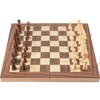 AMEROUS 15'' Wooden Chess & Checkers Set, 2 in 1