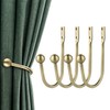 Curtain Holdbacks, 4 pcs Curtains Holder Wall Mounted Drapery Tiebacks