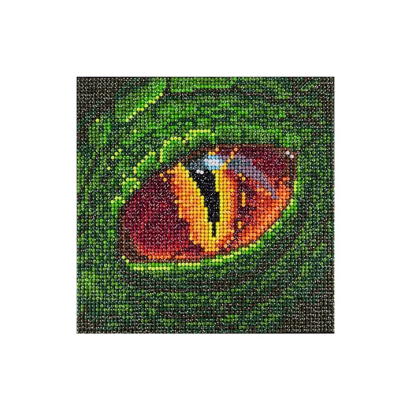 Diamond Art By Leisure Arts DMA Kit8x8 Sparkle Dragon Eye,