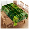 Walmsco Tablecloth Green Clover Decor For Dining Room Kitchen Rectangular