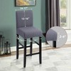 Bar Stool Covers Set of 4, Stretch Removable Polar Fleece