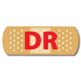Magnet Me Up DR Band Aid Magnet Decal, 3x8 Inches Heavy Duty Automotive Magnet for Car Truck SUV