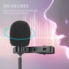 Thincol Micrófonos Lavalier, micrófono de Clip de Solapa con grabación