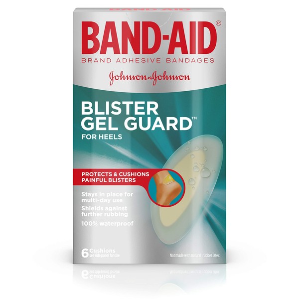 Band-Aid Brand Hydro Seal Adhesive Bandages for Heel Blisters, Waterproof Blister Pad & Hydrocolloid Bandage, 6 ct