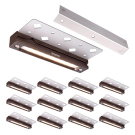 7 Inch Retaining Wall Lights, 3.5W LED Hardscape Lighting Low Voltage Step Lights, 12V-24V Landscape Paver Lights, 2700K Warm White Outdoor Landscape Lighting Deck Lights, 12Pack with IP65 Connectors