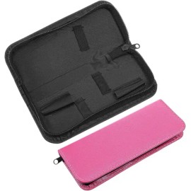Please Refer to Product Details 지퍼가 달린 헤어스타일리스트용 Jxiwfvl 2 PCS 가위 케이스 전문 전단 파우치 보관 가방 미용사용 홀더 Zipper Hair Stylist Jxiwfvl 2 PCS Scissor Case Professional Thinning Pouch Storage Bag for Barber Holder