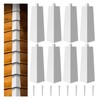 RMERVE 8 Pcs Aluminum Siding Corners 8 Inch Outside White