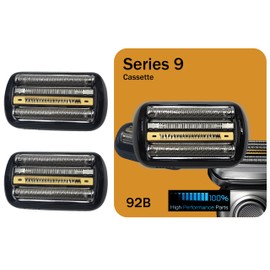 92B Electric Replacement Shaver Head,Accessories Series 9 Electric Shaver Blade,Be Compatible with Braun Series 9 Electric Razors 9293s, 9385cc, 9390cc, 9330s, 9296cce,9290cc, 9291cc, 9370cc。