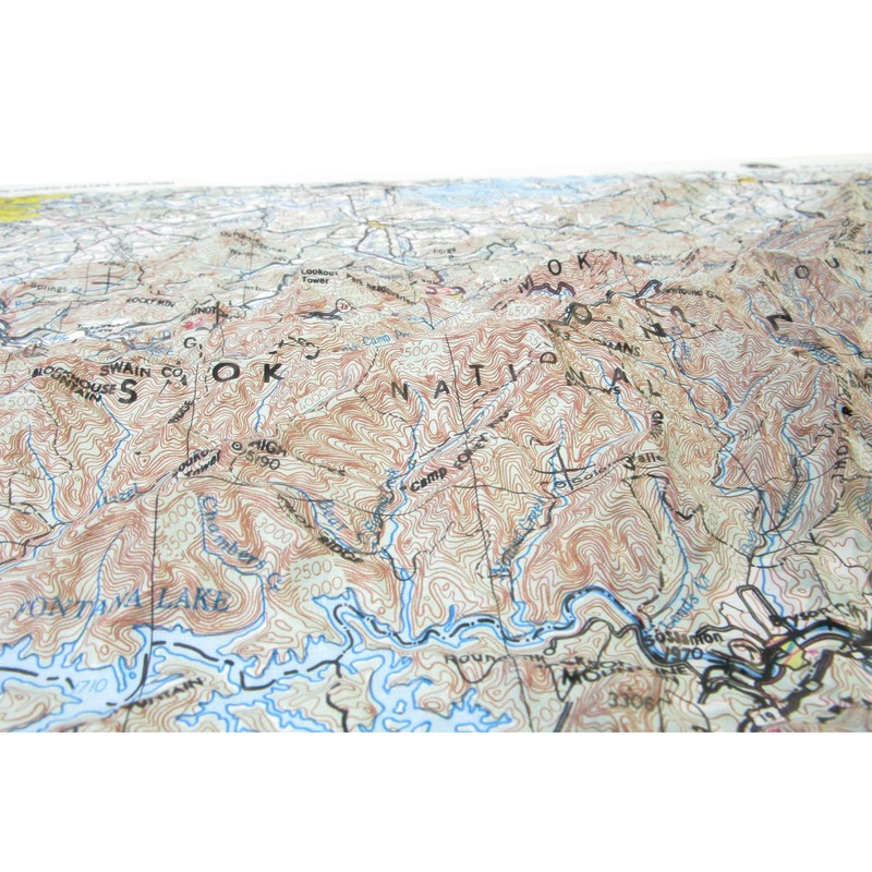3D Knoxville Regional Raised Relief Map | Great Smoky Mountains
