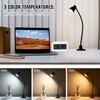 CeSunlight Clamp Desk Lamp, Clip on Reading Light, 3000K-6500K Adjustable