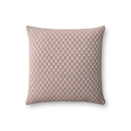 Loloi II Collection PLL0125 Ivory/Brown 18'' x 18'' Cover Only Pillow
