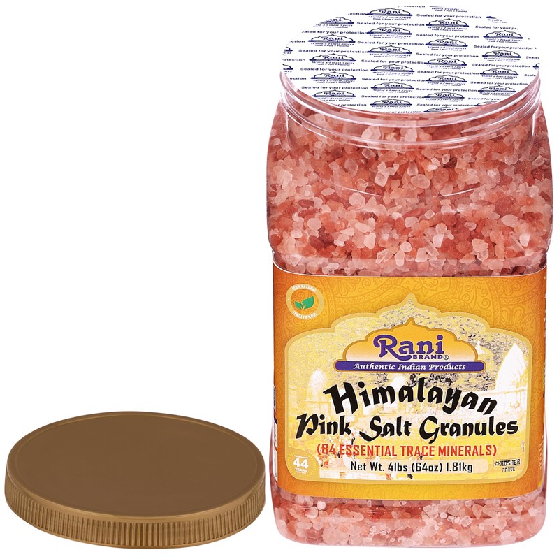 Rani Himalayan Pink Salt Granules (84 Essential Trace Minerals) 64oz