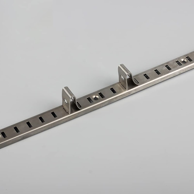 HugeDE 20 Pcs Adjustable Aluminum Shelf Bracket Clips Pilaster Shelf