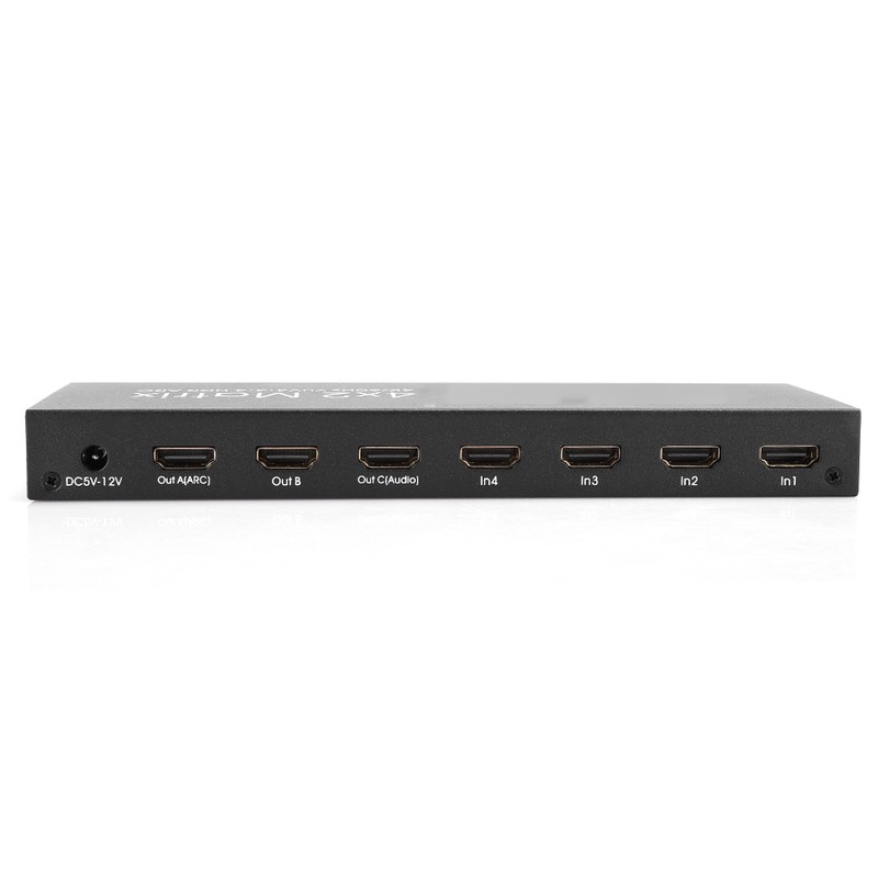 4x2 4K 60Hz HDMI 2.0 Matrix Switcher Splitter Adapter YUV4:4:4