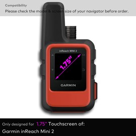 INNOSURE [2-PACK] Premium Glass Screen Protector for Garmin inReach Mini 2 Handheld Navigator 1.75" Display Anti Scratch (HD Clear)