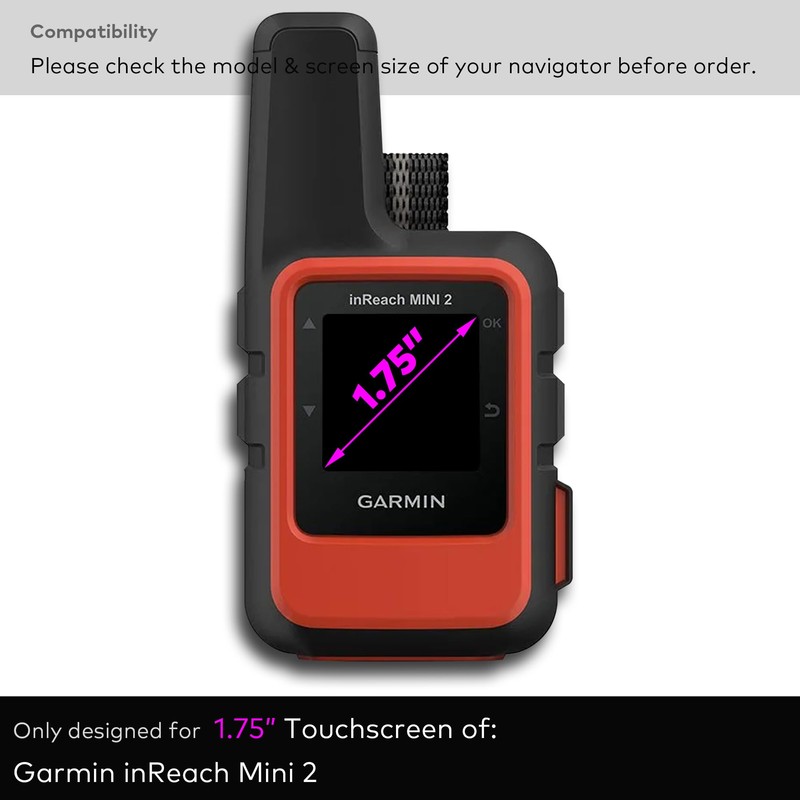 INNOSURE [2-PACK] Premium Glass Screen Protector for Garmin inReach Mini