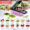 Yurdas Vegetable Chopper and Slicer Set, 14-in-1 Mandoline Slicer with