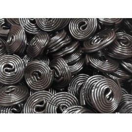 Gourmet Black Licorice Wheels - 1 lb of Fresh Delicious Chewy Licorice Candy