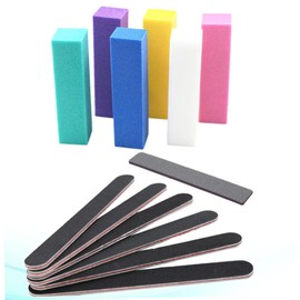 Baluue 13pcs Nail Polishing Nail Art Buffers Sanding Blocks and Polishing Strips for Manicure Portable Manicure Tools Sanding Blocks Black Grey