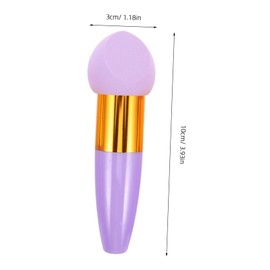 SAFIGLE 3pcs Angled Makeup Sponges with Handle Soft and Reusable Beauty Sponge for Foundation Setting Powder and Loose Powder Application for Go Touch Ups