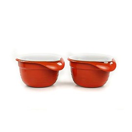 TUPPERWARE Combiplus 31204 Mixing Bowl Small 650 ml (2) Terracotta with Lid
