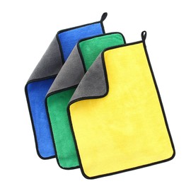 NyxSeat 3 Stück Auto-Reinigungstücher, Mikrofaser-Reinigungstücher, Autowaschtücher, Auto-Reinigungstücher, super saugfähige Plüschtücher für die Reinigung und Trocknung von Autos