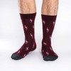 Good Luck Sock Men's Flamingo Socks, Adult, Shoe Size 7-12