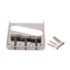 Alnicov Chrome Fixed Tele-Electric Guitar Bridge with Brass Saddles TL