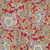 C&F Home Rhapsody Paisley Table Runner Red Gold and Blue