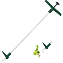Walensee Weeder Tool, Stand Up Weeder Puller Tool, Long Handle Garden Weeding Tool with 3 Claws, Hand Grass Hound Grass Puller for Dandelion, Standup Grass Root Pulling Tool and Picker, Grabber (1 Pack)