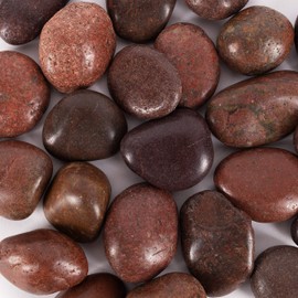 5 lbs Approx. 25 River Rocks Pebbles for Plants Natural Decorative Polished Stones for Planters Succulent Rocks Aquarium Gravel (2-3 Inches)