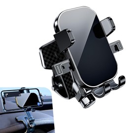 Shakas Center Dashboard Cell Phone Holder, Car Phone Holder Mount, One Hand Pickup and Placement Design Navigation Bracket, 4-7.2 Inch Cell Phone Docking Accessory, Universal for All Vehicles (Black)