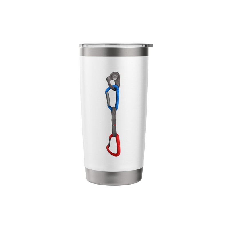Rock Climbing Hanger and Carabiner QUICKDRAW Stainless Steel Insulated Tumbler