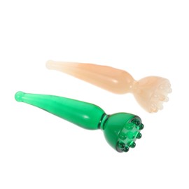 Beavorty 2pcs Manual Acupressure Massage Wand for Resin Trigger Point Massage Tool Manual Relaxation Rod for Unisex