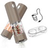 CIRCLE JOY Electric Salt and Pepper Grinder Set Rechargeable Salt