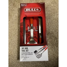 Bull Stainless Steel 3-piece BBQ Set (p/n: 24381)