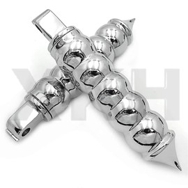 SMT- Chrome Billet Calabash Footpegs Compatible With passenger Victory All Hammer (Front/Rear) [B07PV57DYV]