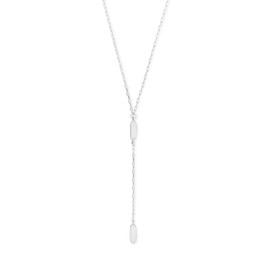Kendra Scott Fern Y Necklace for Women, Fashion Jewelry, 14k Rhodium-Plated
