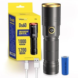 KEHOLL Rechargeable LED Flashlight Bright 1200 Lumens Tactical Flashlights High Lumens with 4 Modes, Waterproof Zoomable Flash Light for Outdoor Emergency,Camping Biking Hiking