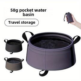 Travel Travel Outdoor Items Portable Folding Birdbit Foot Basin Wash Basin Folding Basin Portable Outdoor Fish Bucket Blue - Color: Blue, Size: 2.25gal