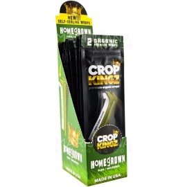 Stoner Crop Kingz Premium Organic Wraps - Self Sealing Wrap -15 Pack Display, 2...