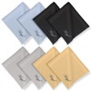 Mcyye 8 PCS Microfiber Cleaning Cloth for Glasses (6"x7"), Premium
