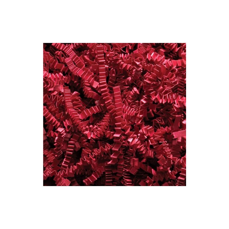 Deep Red Shredded Kraft Paper Shred (Zigzag/Crinkle cut) for gift
