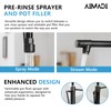 Oil Rubbed Bronze Kitchen Faucet,AIMADI Commercial Style Spring Kitchen Sink