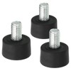 PATIKIL Universal M8 x 1.1" Rubber Tripod Feet, 3 Pack